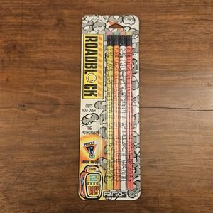 Pentech Vintage 1991 Road Block No. 2 Pencil Set NOS! Made in USA Maps Pack Of 4